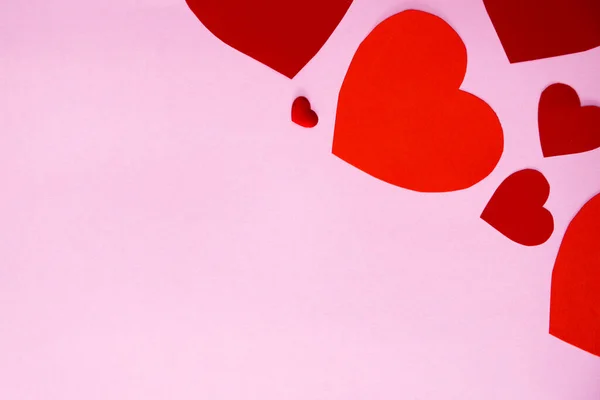 Фон День Святого Валентина Сердца Пастельно Голубом Фоне День Святого — стоковое фото