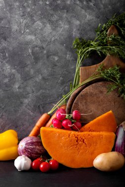 sonbahar sebzeleri ile natürmort