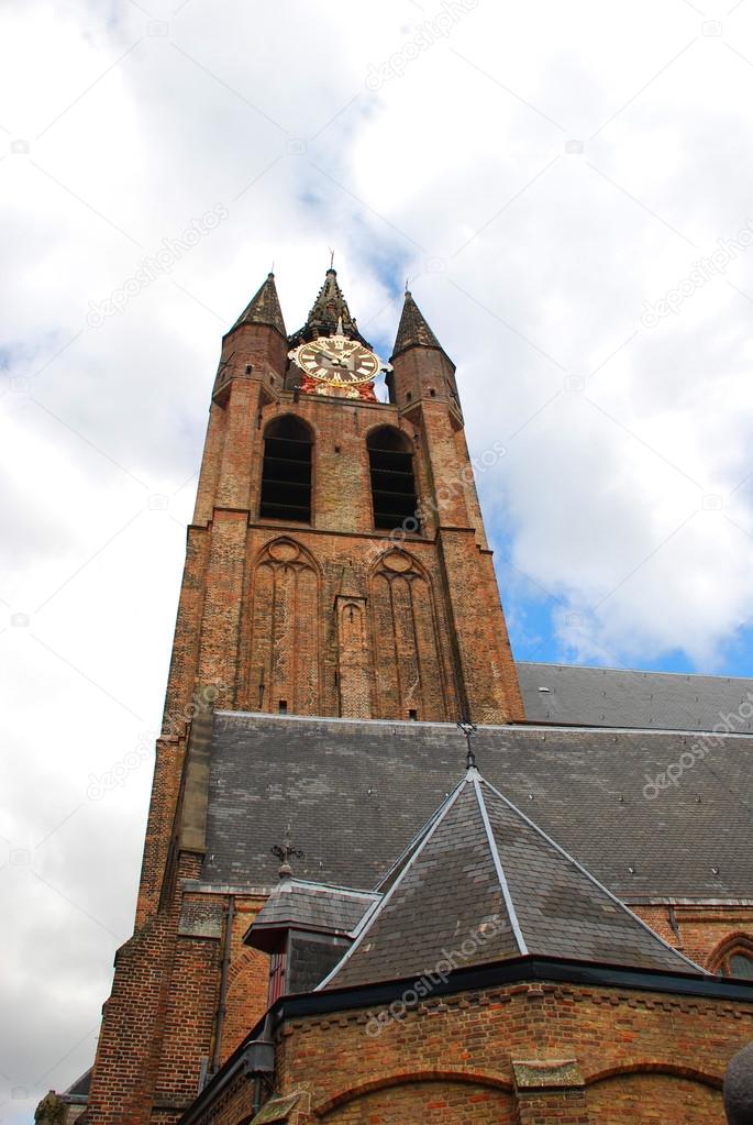 Old Church In Delft