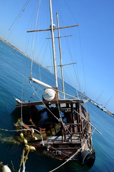 Navio afundado — Fotografia de Stock