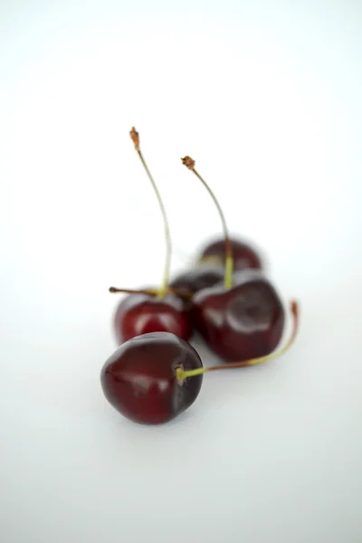 Cerejas pretas frescas — Fotografia de Stock