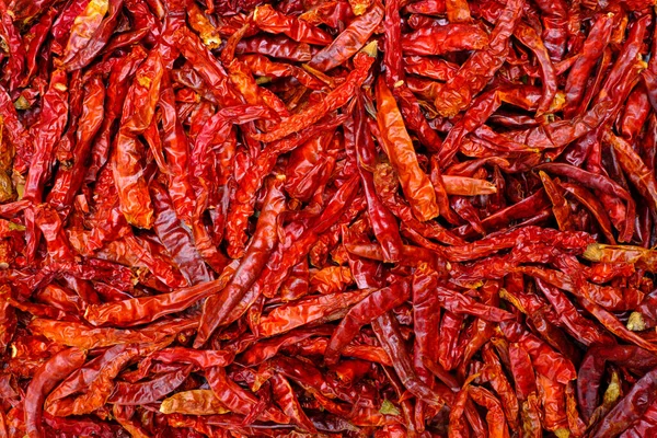 Szárított Piros Chili Kecske Paprika Háttér — Stock Fotó