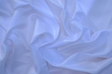 Pürüzsüz beyaz ipek kumaş lüks kumaş dokusu arka plan olarak kullanılabilir