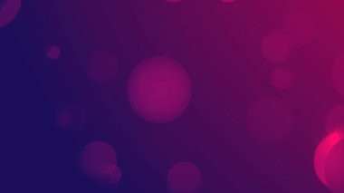 Odaklanamayan gece trafik ışıkları - soyut arkaplan, ortam parçacıkları video daireleri.