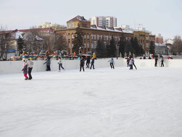 Openbare Schaatsbaan Buiten — Stockfoto