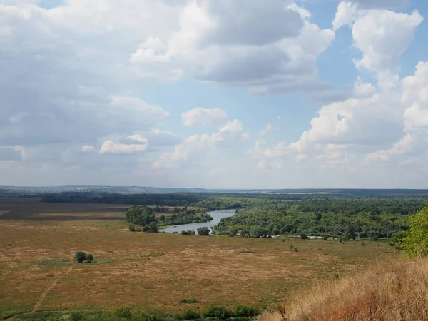 Aerial Körül Kilátás Divnogorye Múzeum Reserve Voronyezs Régió — Stock Fotó