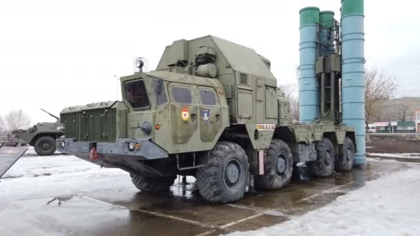 Rusya Engels Mart 2021 Rus Uçaksavar Füze Sistemi 300 — Stok video