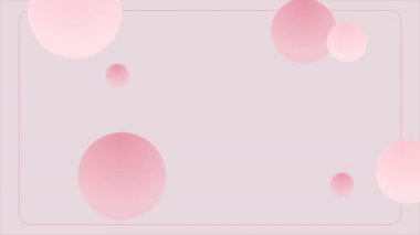 hareket eden küreleri olan güzel pembe soyut arkaplan