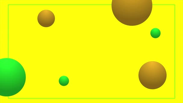 Vacker animerad gul bakgrund, solig gul lutning — Stockvideo