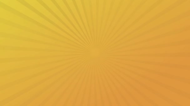 太阳暴晒 马戏团 条纹背景旋转 皇家高质量的最佳库存镜头卡通防晒图案黄色 白色背景动画 条纹太阳暴旋转运动 — 图库视频影像