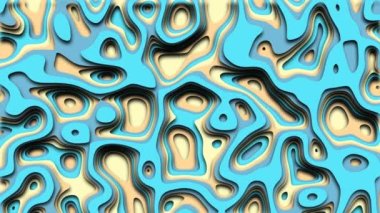 Kesilmiş gibi güzel renkli animasyon