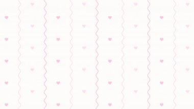 düğün pembe desenli arka plan ve kalpler. Düğün, Yıldönümü ve Sevgililer Günü aşk filmi teması.