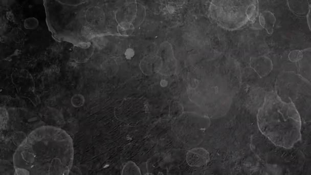 Наложение Рамку Имитации Старого Фильма Царапинами Зерном Черном Фоне — стоковое видео