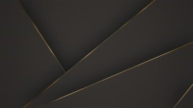 Soyut Lüks geçmişleri. Çokgen desenli. Gri ve altın çizgiler. Kusursuz döngü bilgisayar oluşturulmuş hareket grafikleri.