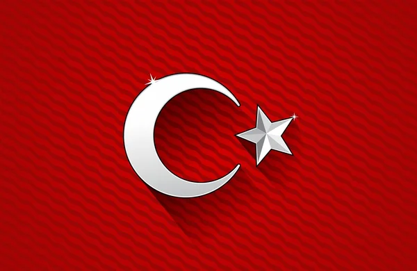 Bandeira da Turquia —  Vetores de Stock