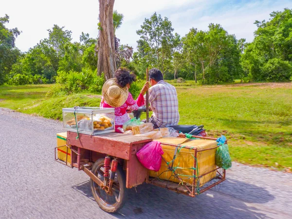 Kambodžské pekařství na silnici — Stock fotografie