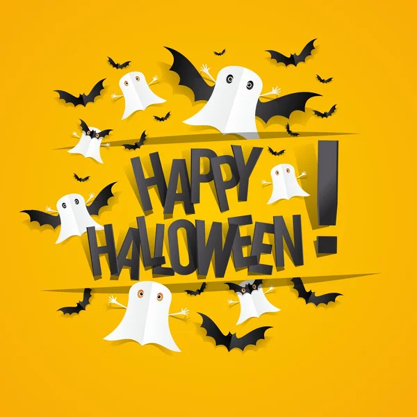 Gelukkige Halloween kaart — Stockvector