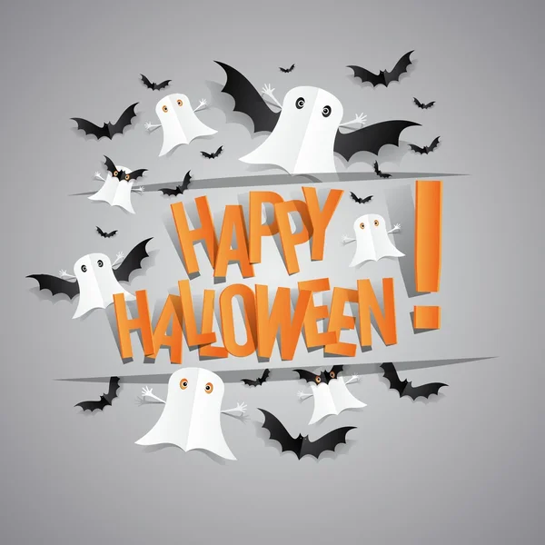 Šťastný Halloween Card — Stockový vektor