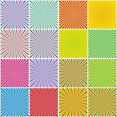 arka planlar ile Radyal ışınları ayarla