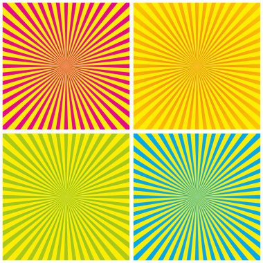 arka planlar ile Radyal ışınları ayarla