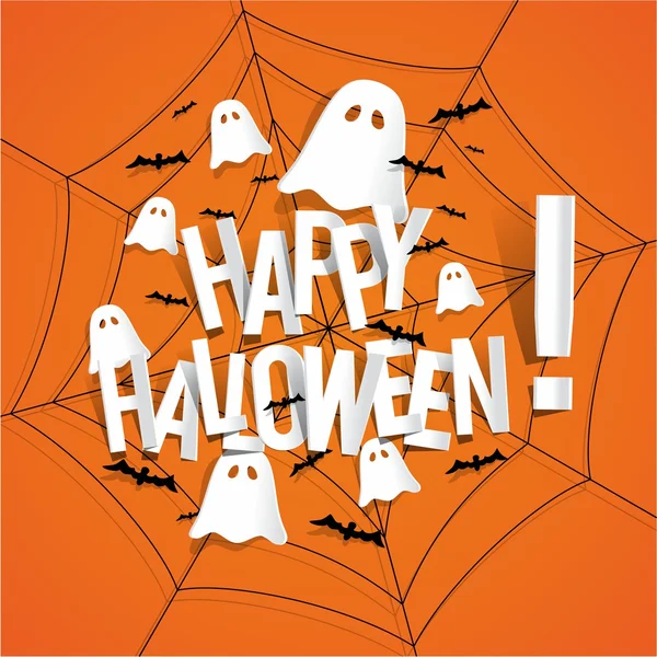 Feliz tarjeta de Halloween — Vector de stock