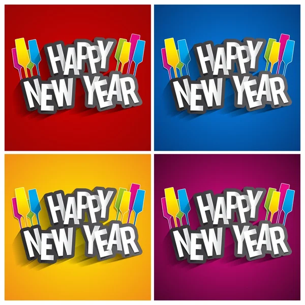 Šťastný nový rok 2015 přání — Stockový vektor