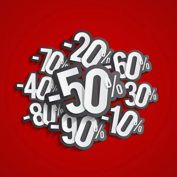 Hard Discount Big Sale — Stock Vector
