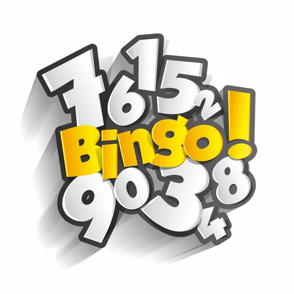 Bingo, symbolů jackpot — Stockový vektor