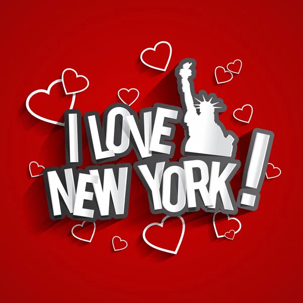 I Love New York — Stock Vector