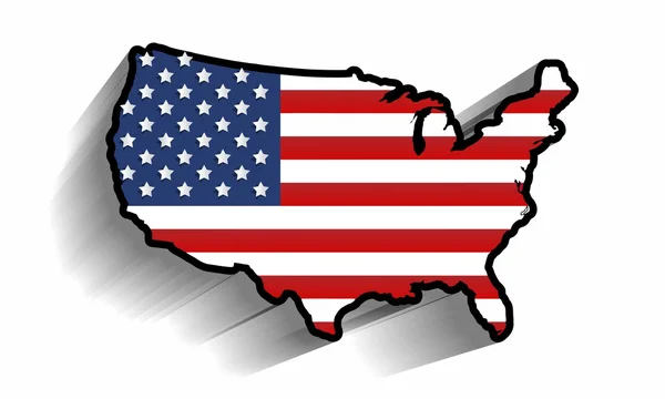 Carte des USA — Image vectorielle