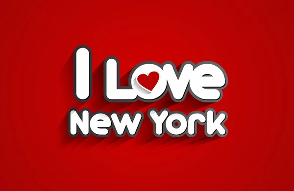 I Love New York — Stock Vector