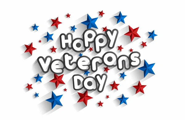 Gelukkig onafhankelijkheid, Veterans Day — Stockvector