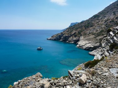 Amorgos ada manzara