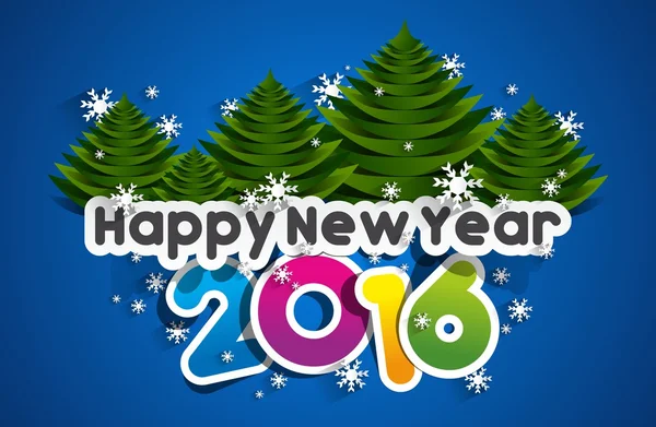 Happy new year 2016 — Stock Vector