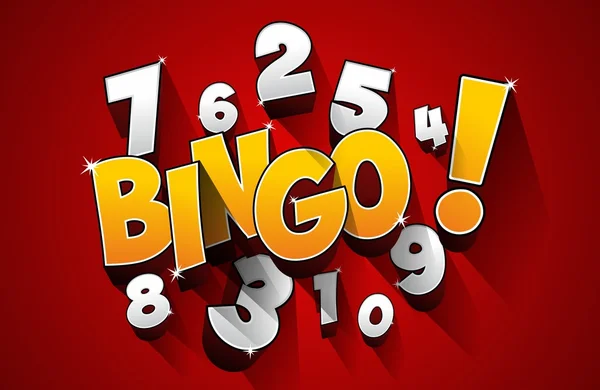 Bingo, jackpot-symbool — Stockvector