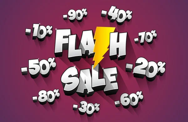 Conception de vente flash — Image vectorielle