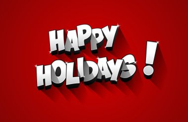 mutlu tatil tebrik kartı