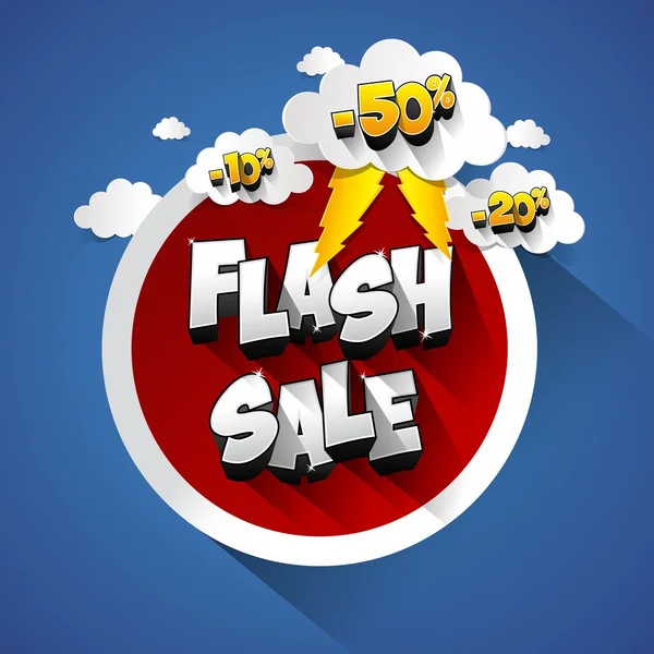 Conception de vente flash — Image vectorielle