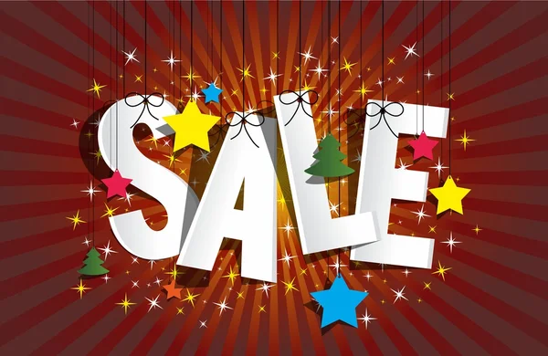 Christmas Sale design — Stock Vector