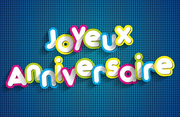 Joyeux anniversaire carte de voeux — Image vectorielle