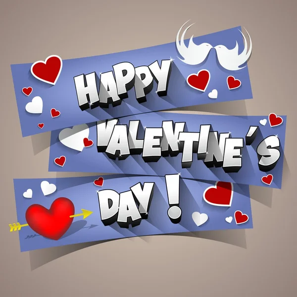 Joyeuse Saint-Valentin — Image vectorielle