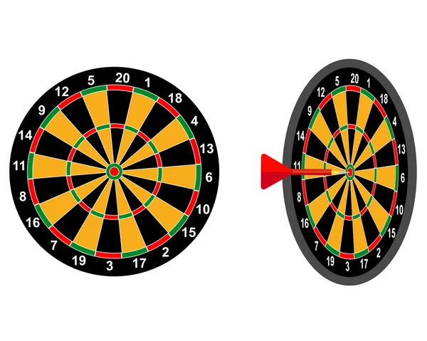 Darts game arrow — Stock Vector