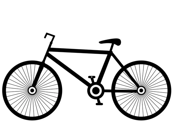 Bisiklet siyah — Stok Vektör