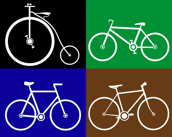 Farklı Bisiklet — Stok Vektör