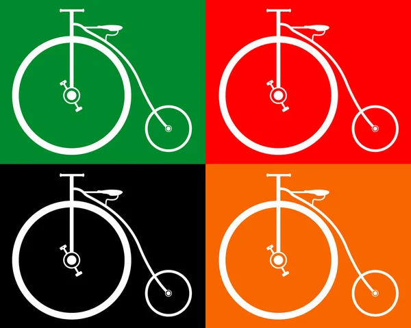 Old bike — Stock Vector