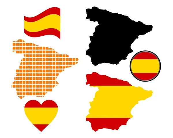 Map of Spain — Stock Vector