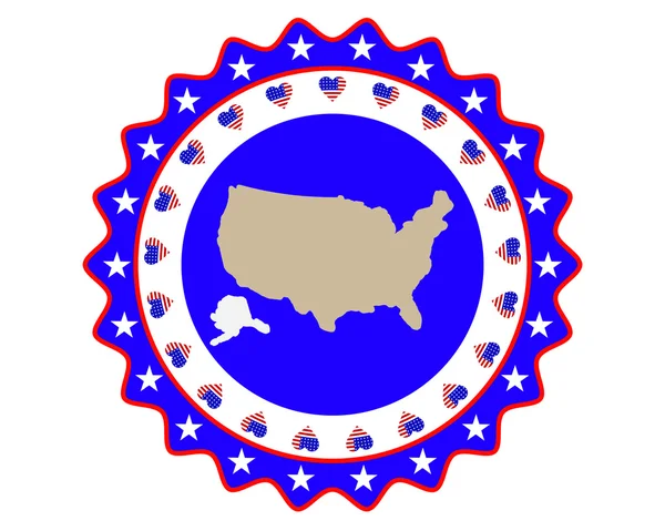 Symbool voor Amerika — Stockvector