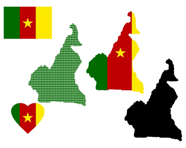 Map of Cameroon — Stock Vector