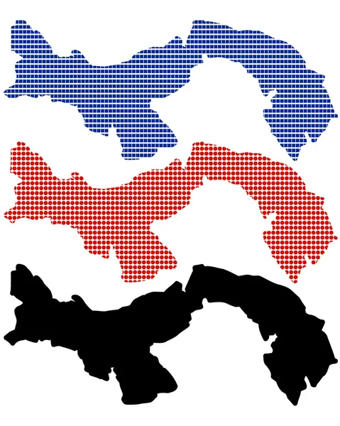 Panamá Mapa —  Vetores de Stock