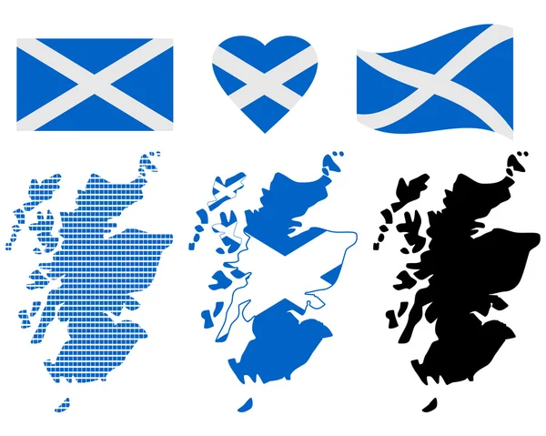Map of Scotland — Stock Vector